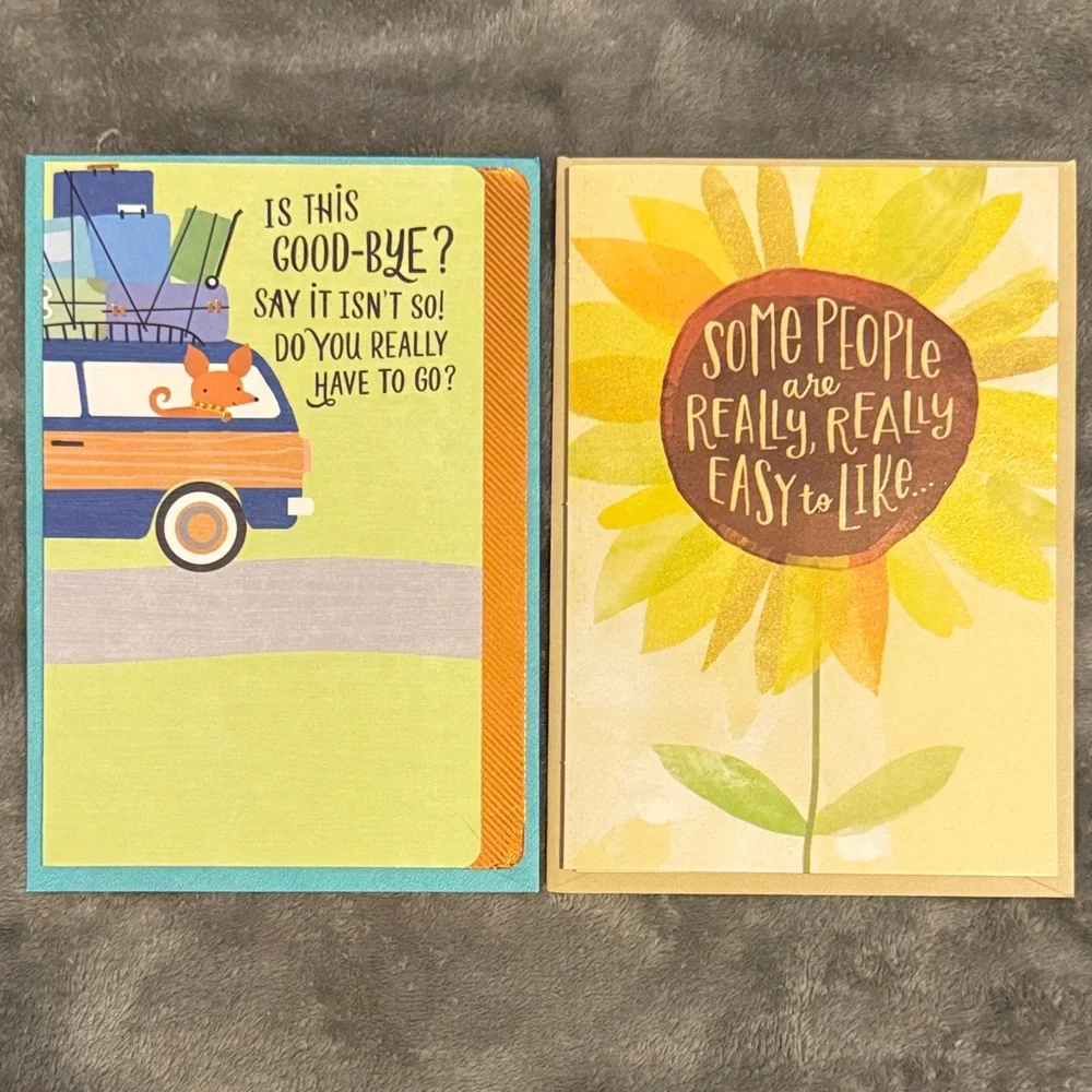 🌻 Bundle of 2 Hallmark Farewell Cards